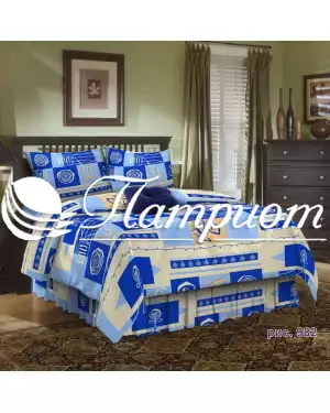 КПБ 1.5 спальный набивная бязь 142 г/м² 982-1