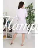 Халат медицинский женский «Модельный+» ткань ТИСИ Модель 11